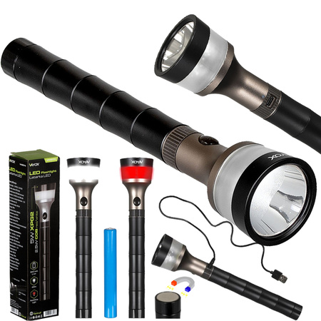 Ruční svítilna LED svítilna Searchlight Magnet USB Police Tactical VAYOX VA0074