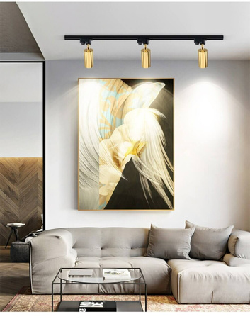 GU10 GOLD reflektor pro jednofázové přípojnice Nastavitelné svítidlo pro přípojnice SPOT lampa