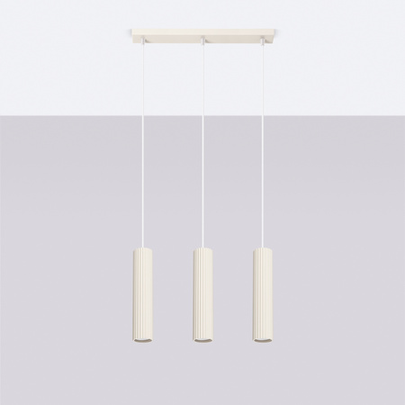 Stropní závěsné svítidlo Tuba Spot 3x GU10 Beige Carbon Deep Space SL.1594 Sollux