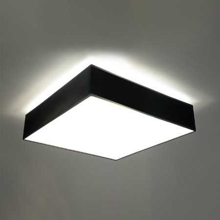 Svítidlo pro povrchovou montáž HORUS 4xE27 Plafond Square 55cm Moderní černobílé SOLLUX