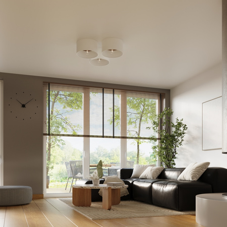 Stropní svítidlo TELESTO E27 bílé tmavě hnědé skandinávské SOLLUX