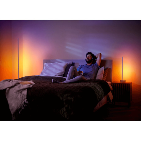 SIGNE GRADIENT LED dubová stojací lampa EU/UK 29W CCT RGB PHILIPS HUE Bluetooth Zigbee