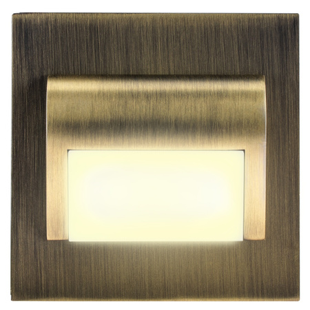 LED svítidlo na schodiště 1.2W Teplá bílá mosaz DECORUS 9 ProVero