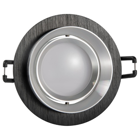 Bodové svítidlo MR16 Black Silver 12 V LIKA Sanico Goldlux Svítidlo pro zápustnou montáž