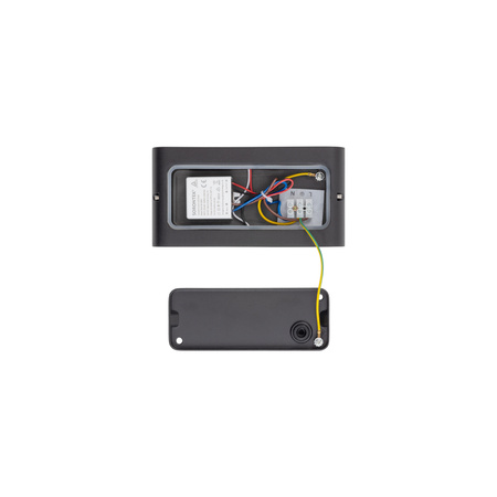 Venkovní zahradní lampa Venkovní nástěnné svítidlo LED pro povrchovou montáž 10W 500lm 3000K teplá černá Vodotěsné IP54 Moderní SEMI 11364 Nowodvorski