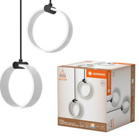 LED dekorativní závěsné stropní svítidlo 14W 930lm 3000K - 4200K - 6500K CCT Black Decor Ledvance