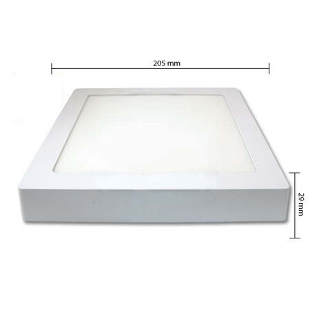 LED panelové stropní svítidlo 18W 1440lm 6500K studená povrchová montáž Square White Proma Masterled