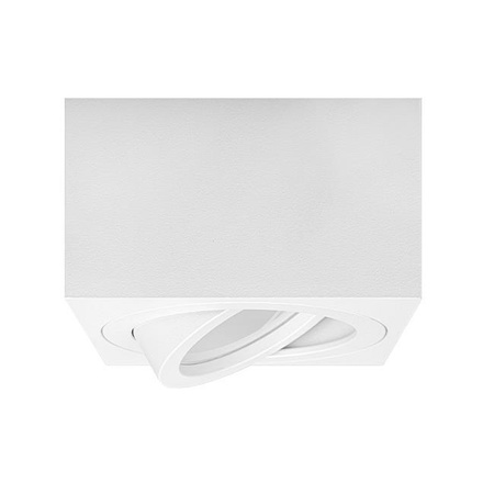 Halogenový reflektorový bodový reflektor GU10 Square Movable White Masterled pro povrchovou montáž