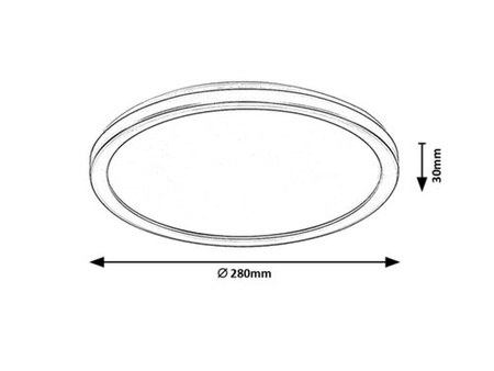 Venkovní LED zahradní stropní svítidlo INVERNESS 15W CCT DIM IP44 Wi-Fi kulaté stropní svítidlo bílá a černá RABALUX