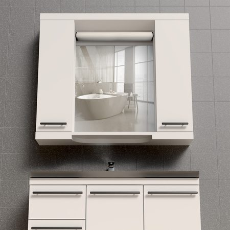 Nástěnné svítidlo LED do koupelny 15W 1720lm 4000K neutrální bílá černá IP44 ALEX Sanico Goldlux