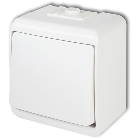 Hermetický spínač jednopólový přisazený Junior IP54 KARLIK White