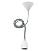 Závěsná lampa ZWIS. keramický držák šňůry. 1xE27 White Tokia PW/B Kanlux