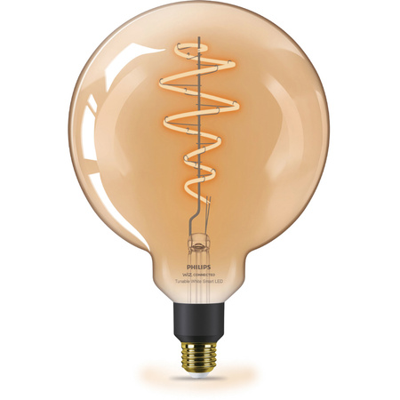 LED žárovka E27 G200 6W = 25W Filament Amber SMART WiFi Philips WiZ