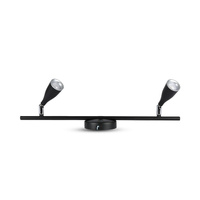 LED lustrové stropní svítidlo 9W 3000K Double Black VT-810 V-TAC