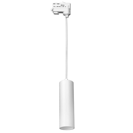 GU10 Bílá trubka 3fázový převis pro přípojnici Pipe Track Eko-Light