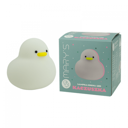 Dětské LED noční světlo 1,6W 3000K teplá bílá USB dobíjecí 900mAh bílé MARY'S DUCkie