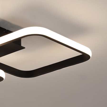 LED lustrové stropní svítidlo 16W NEBULA GEMINI Black