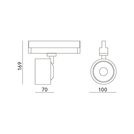 LED reflektor 10W 900lm 3000K Warm 60° Black CRI90 Moss Kobi