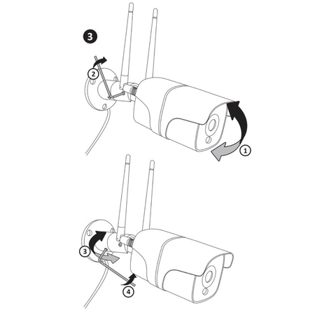 COSMO Z2 IP65 Full HD 2Mpx venkovní kamera Tuya SMART WIFI GOLDLUX (Polux) PIR