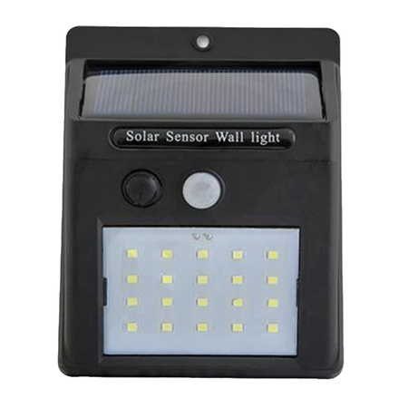 Solární LED reflektor 3W 5500-6000K Cold IP65 Black Masterled Motion Sensor