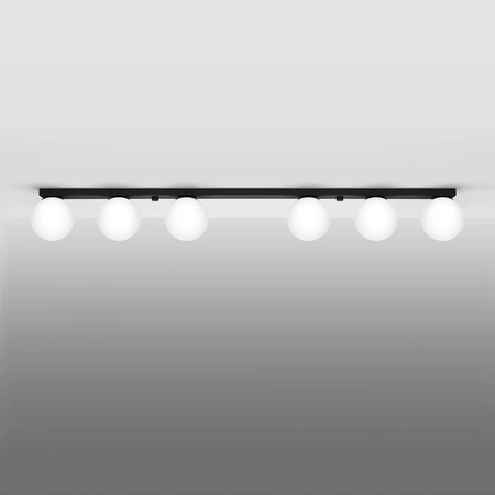 YOLI 6 6xG9 Černé moderní stropní svítidlo SOLLUX