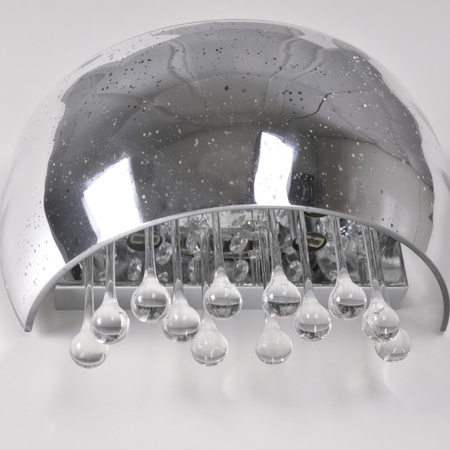 Nástěnné svítidlo nástěnné svítidlo JULIA sklo chromové krystaly 2x G9 GOLDLUX (Polux) 5901508317438