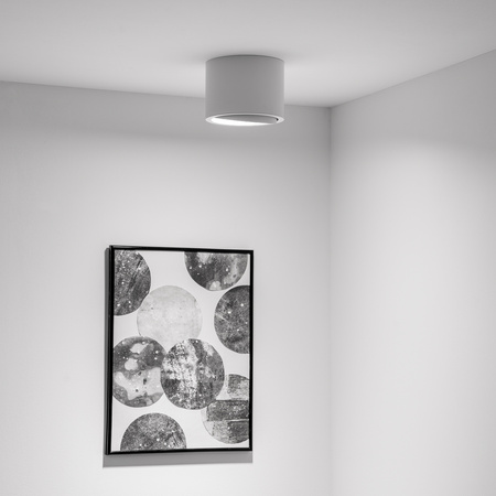 Povrchové Halogenové svítidlo GU10, AR111 SPOT TUBA 100mm Nastavitelná Kulatá Bílá TELES LUMILED