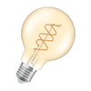 Dekorativní LED žárovka G80 Sphere E27 8W = 60W 806lm 2200K Warm CRI90 300° Amber Dimmable Vintage 1906 Osram
