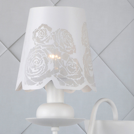 FABRIZIA E14 nástěnná lampa bílá 36cm - GOLDLUX (Polux)