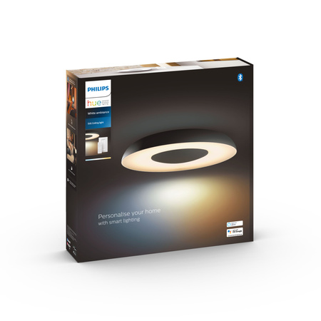 LED STILL stropní podhled černý 22,5W CCT PHILIPS HUE Bluetooth Zigbee + stmívač
