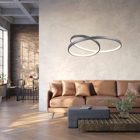 Závěsná lampa 40W 3700lm 4000K neutrální černá ZEFIRA Sanico Goldlux