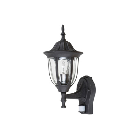 LED zahradní lampa Elevation Wall Lamp MILANO E27 IP43 Lucerna pro Up Sensor Černá RABALUX