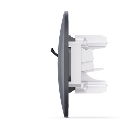 Dvojitá počítačová zásuvka RJ45 pod omítku černá BINERA VIDEX