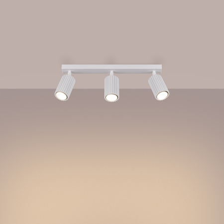 Bodové reflektorové stropní svítidlo Tuba 3x GU10 White Carbon Deep Space SL.1543 Sollux