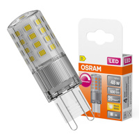 LED žárovka G9 4,4W = 48W 600lm 2700K teplá 320° stmívatelná LED PIN Osram