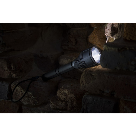 Taktická dobíjecí vojenská LED svítilna ruční USB XHP9090 3000lm dlouhá Pro VA0043 Vayox