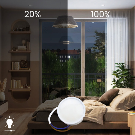 10x LED Vložka do Svítidel Modul INSERT Mléčný 7W = 60W 120° 670lm 6500K Studený Stmívatelný LUMILED