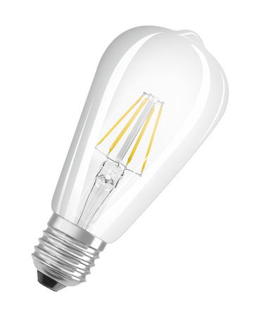 LED žárovka ST64 Edison E27 5,8W = 60W 806lm 2700K Warm CRI90 300° Stmívatelné vlákno SUPERSTAR PLUS CLASSIC Osram
