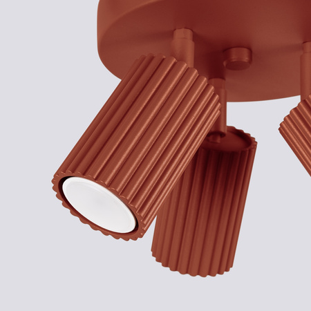 Stropní svítidlo Plafond Tuba Spot 3x GU10 Ochre Red Carbon Deep Space SL.1639 Sollux