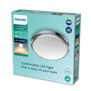 Plafond LED lampa pro povrchovou montáž DORIS 6W 2700K IP44 22cm chrom PHILIPS