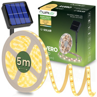 LED solární pásek 150x LED AVERO 3000K Warm IP44 5m LUMILED