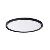 Plafond LED AZPO Stropní svítidlo 18,5W IP54 černé KANLUX