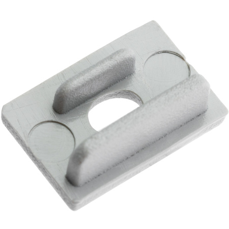 Záslepka pro Profil KM33, s Otvorem Stříbrná Plastová LUMILED