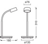 LED stolní lampa 4,8 W 328 lm CCT stmívatelná bílá kancelářská linka Ledvance