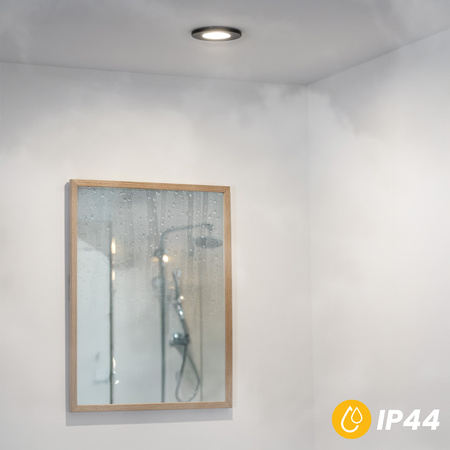 Halogenová Osvětlení Podhledová Koupelnová Hermetická GU10, IP44 Stálá Černá AQUS LUMILED