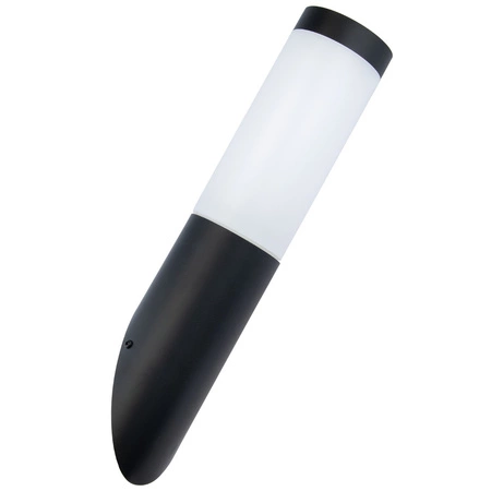 Zahradní nástěnná lampa E27 Elevation. ÚHLOVÝ SLOUP. Černá trubice