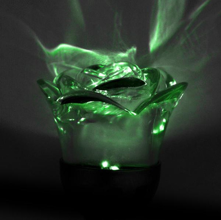 LED solární zahradní lampa ROSE 6500K Studená bílá a RGB GOLDLUX (Polux)