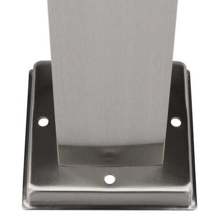 Zahradní svítidlo čtvercový sloup 1x E27 45cm stříbrná IP44