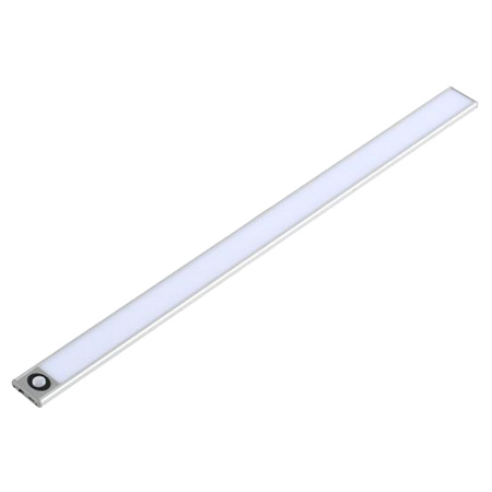 LED podskříňová lampa samolepicí nábytkový pásek 2W 4500K 40cm s pohybovým senzorem stříbrná