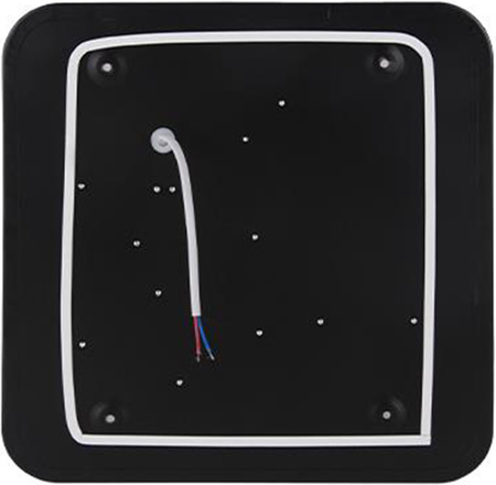 Stropní LED nástěnné svítidlo čtvercové svítidlo 2640lm 30W 4000K IP22 černá